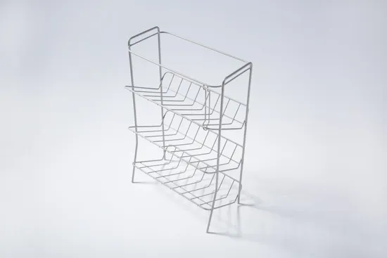 Modern Bathroom Storage Basket Metal Wire Shower Wall Shelf