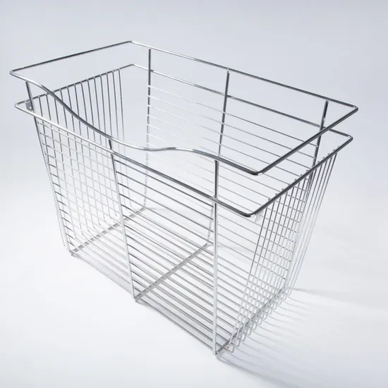 Modern Bathroom Storage Basket Metal Wire Shower Wall Shelf