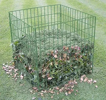 OEM Green Metal Wire Basket for Compost Garden Wire Compost Bin