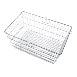 OEM High Quality Zinc Finish Boutiques Wire Basket Metal Rectangular Shape Stainless Steel Bread Basket