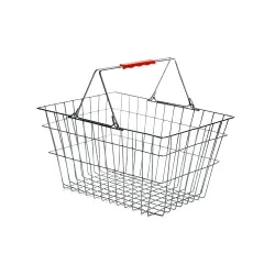 OEM High Quality Zinc Finish Boutiques Wire Basket Metal Rectangular Shape Stainless Steel Bread Basket