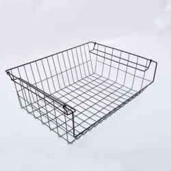 OEM Metal Wire Storage Organizer White Vegetable Storage Basket