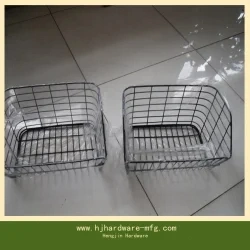 OEM Metal Wire Storage Organizer White Vegetable Storage Basket