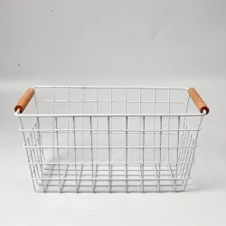 OEM Metal Wire Supermarket Rectangular Wire Basket