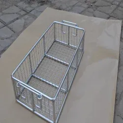 OEM Metal Wire Supermarket Rectangular Wire Basket