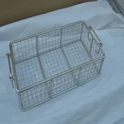 OEM Metal Wire Supermarket Rectangular Wire Basket