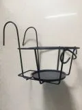 OEM Metal Wired White Coated Balcony Baskets