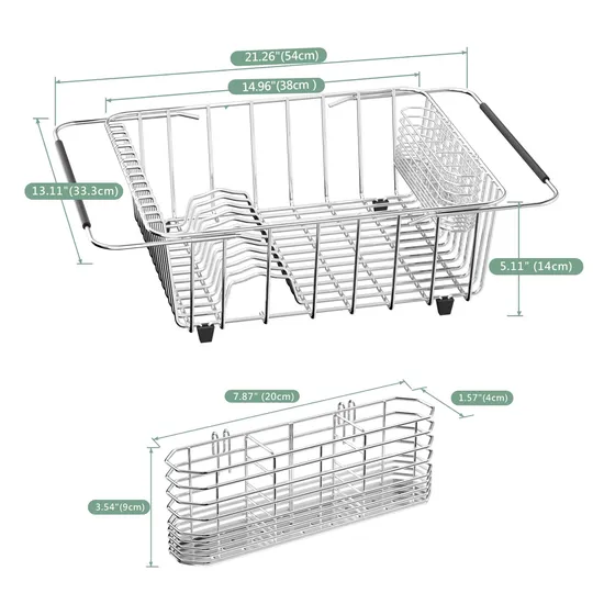 OEM Multi-Size Wholesale Kitchen Tidy Storage Bowl Rack Spice Rack Table Organizer Basket / Storage Basket