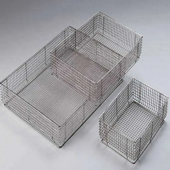 OEM Stainless Steel Wire Mesh Basket / Net Basket