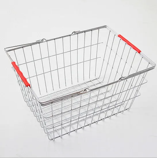 Portable Supermarket Shopping Basket Hand Basket