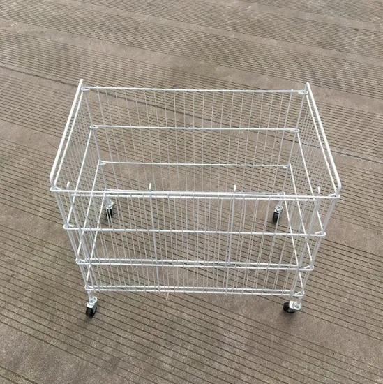 Promotional Iron Metal Laundry Basket Mesh Frame Basket