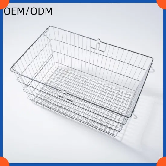 Stainless Steel Storage Woven Net Basket Rustic-Style Tote Basket for Home Decor Customized Wire Mesh Basket