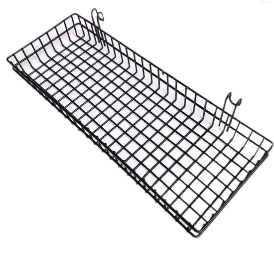 Trapezoidal Basket Home Living Room Fruit Basket Storage Clutter Storage Basket Wrought Iron Metal Basket