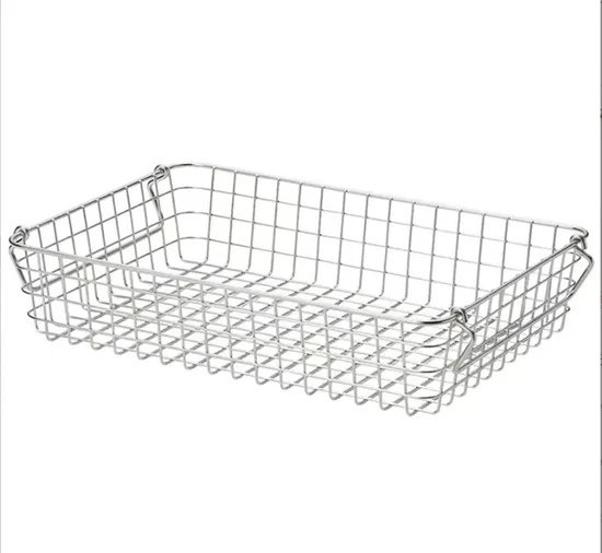 Trapezoidal Basket Home Living Room Fruit Basket Storage Clutter Storage Basket Wrought Iron Metal Basket