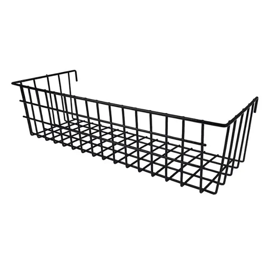 Trapezoidal Basket Home Living Room Fruit Basket Storage Clutter Storage Basket Wrought Iron Metal Basket