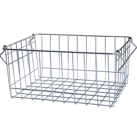 Wire Storage Small Frame Chrome Rack Home Document Storage Household Baskets