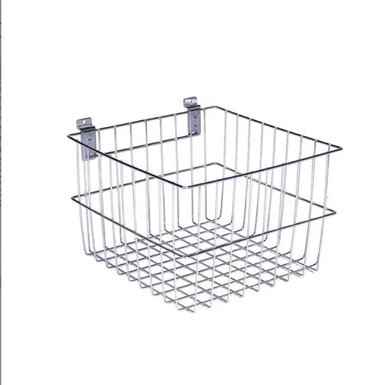 Wire Storage Small Frame Chrome Rack Home Document Storage Household Baskets