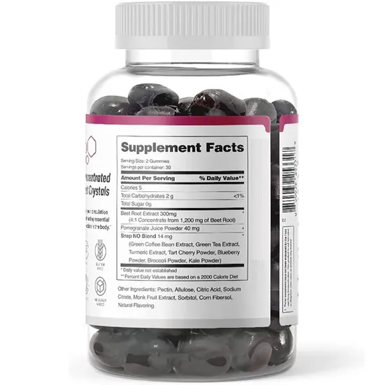 Boost Energy & Nitric Oxide Beet Root Gummies with Magnesium & Vitamin C