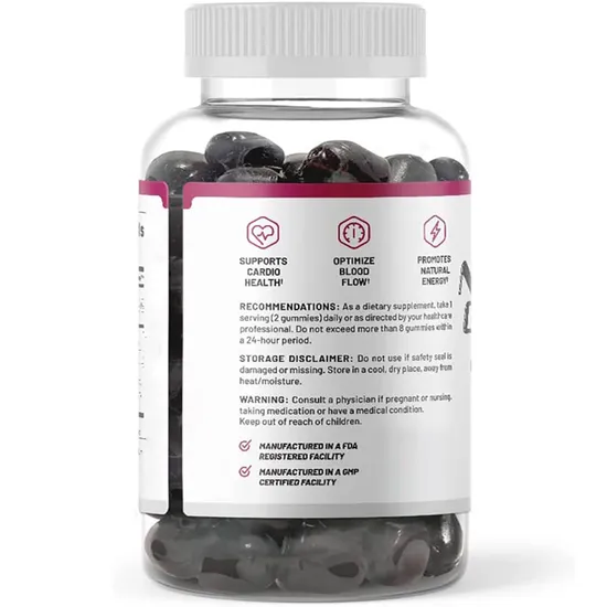 Boost Energy & Nitric Oxide Beet Root Gummies with Magnesium & Vitamin C