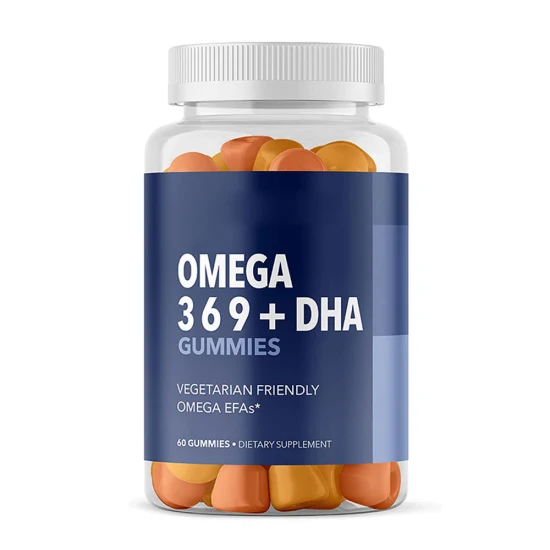 Healthy Heart Support Brain Omega 3 Fish Oil Gummies DHA and EPA