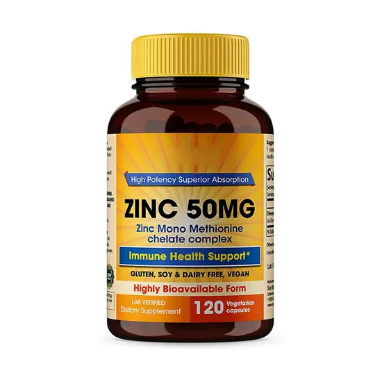 Immune Support and Cell Growth Supplement Antioxidant Protection Vitamin C Zinc Capsules