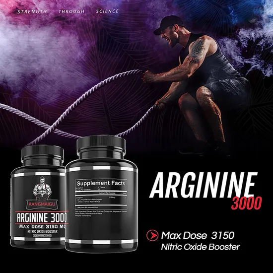 Nitric Oxide for Vascularity Endurance and Heart Health 3150mg L Arginine Tablets