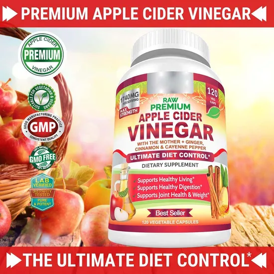 OEM Acv Supplement Pills Apple Cider Vinegar Capsules Weight Loss