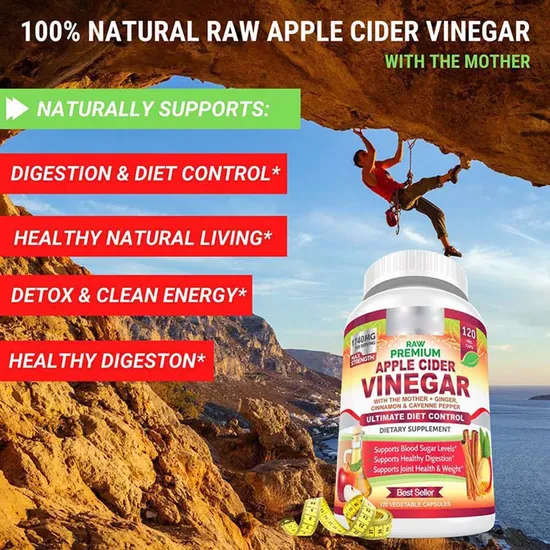 OEM Acv Supplement Pills Apple Cider Vinegar Capsules Weight Loss