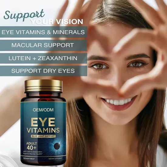 OEM Eye Health Care Lutein Mineral Supplement Eye Vitamin Capsule