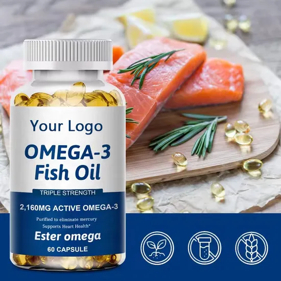 OEM/ODM Deep Sea Fish Oil Supplement Improve Heart Health and Reduce Joint Pain Capsules