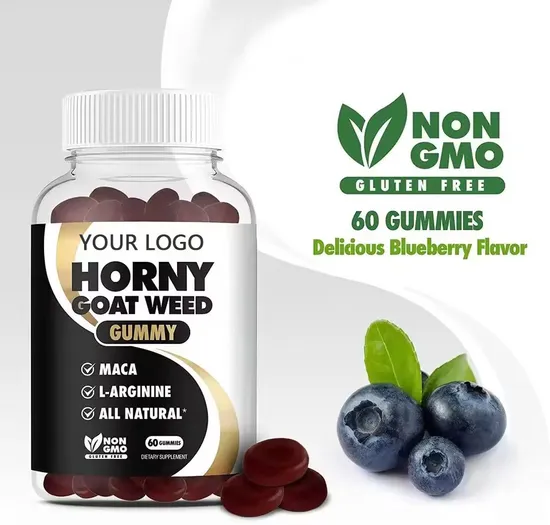 OEM/ODM Horny Goat Weed Natural Formula Supplement Energy Support Improve Blood Gummies