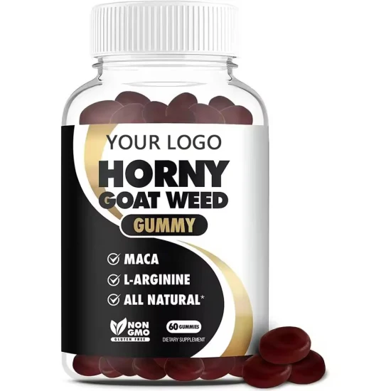 OEM/ODM Horny Goat Weed Natural Formula Supplement Energy Support Improve Blood Gummies