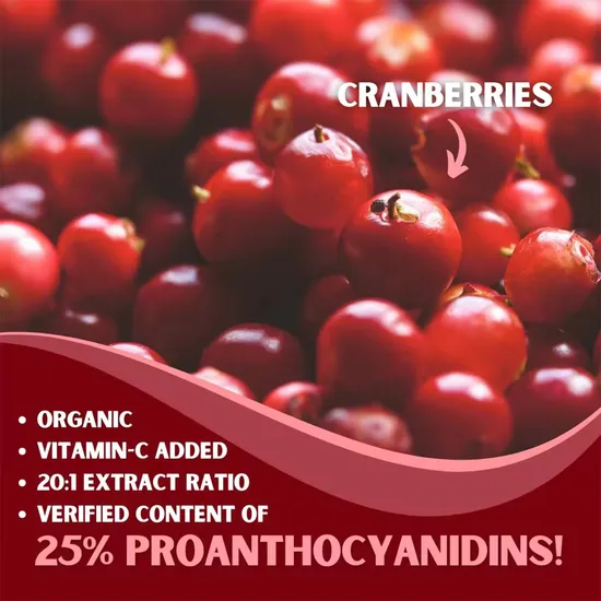 OEM/ODM Natural Cranberry Extract with Vitamins Herbal Supplement Promotes Heart and Urinary Tract Health Capsules