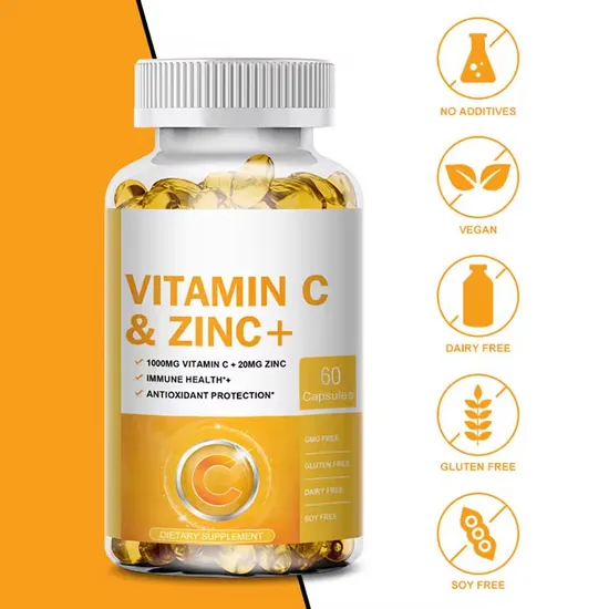 OEM/ODM Natural Organic Vitamins Supplement to Improve Immunity Vitamin-C Soft Capsules