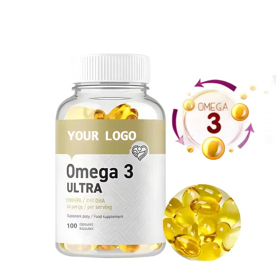 OEM/ODM Omega 3 Supports Heart Health and Strengthens Joints Supplement Omega 3 Fish Oil Capsules