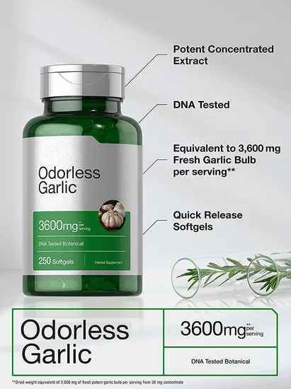 Odorless Garlic Oil Soft Capsule Supplement Vegan 500mg Black Garlic Capsules Softgels