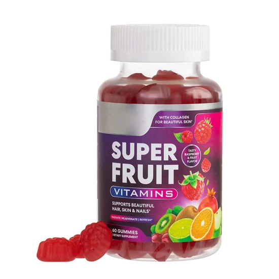 Support Immune Gummy Organic Super Fruit Gummies with Vitamins & Zinc