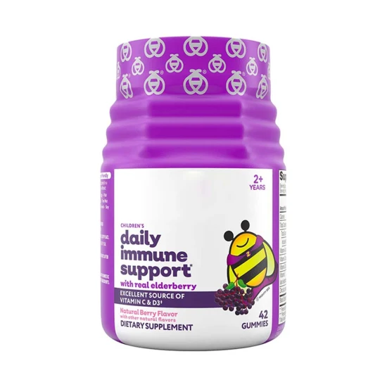 Supports Healthy Immune Supplements Kids Multivitamin Elderberry Gummies with Zinc