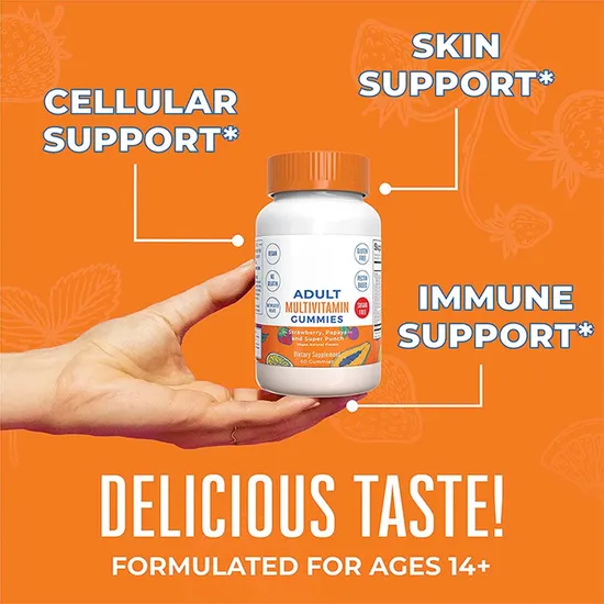 Supports Healthy Immune Supplements Multivitamin Gummies with Zinc & Inositol