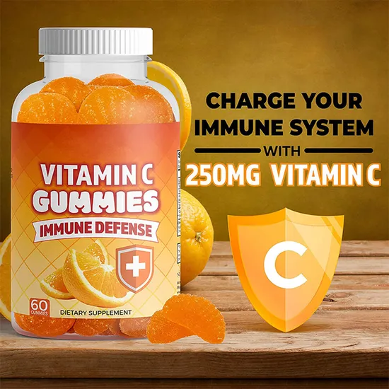 Supports Healthy Immune System Supplements 1000mg Orginic Vitamin C Gummies