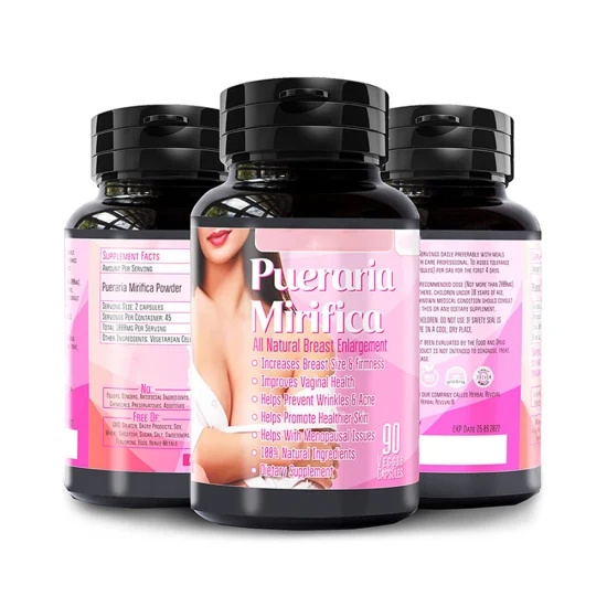 Vegan Big Breast Enhancement Pills Supplement Organic Pueraria Mirifica Capsules