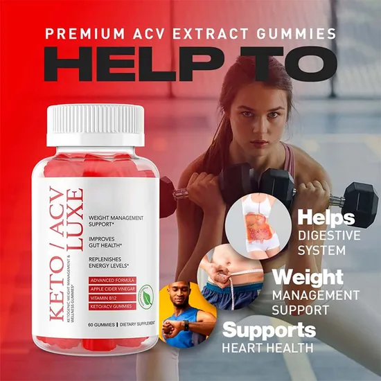 Weight Management Acv with Ginger for Detox Keto Apple Cider Vinegar Gummies