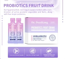 Duncombe Probiotics Clear Smooth Fruit & Vegetable Drink Weight Loss Probiotics Slimming Light Fat Burning Detox Enzymes