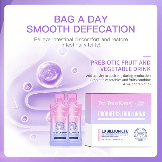 Duncombe Probiotics Clear Smooth Fruit & Vegetable Drink Weight Loss Probiotics Slimming Light Fat Burning Detox Enzymes