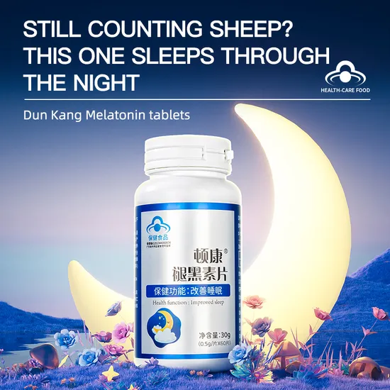 Dunkang Deep Sleep Melatonin Reduce Stress and Anxiety Improve Good Sleep Help Melatonin Tablets