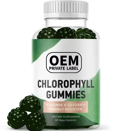 OEM Daily Supplement Chlorophyll Gummies for Immune Support Energy Booster