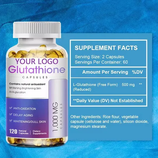 OEM/ODM Anti-Aging and Collagen Glutathione Supplement Energy Support Capsules