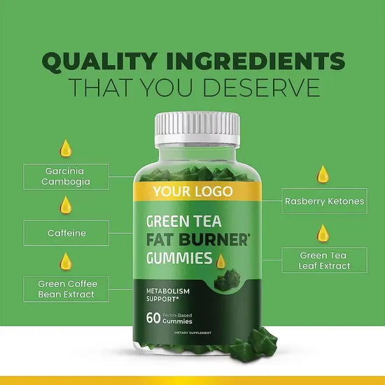 OEM/ODM Apple Cider-Vinegar Burn Fat-Slimming Metabolism Booster Supplement Weight Loss Matcha Gummies