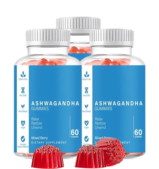 OEM/ODM Ashwagandha Gummies for Immune Support, Organic Ashwa Root Extract Supplement