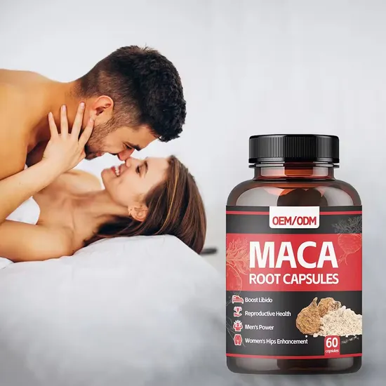 OEM/ODM Black Maca Capsules Anti Fatigue Replenish Energy Powerful Supplement for Male- Maca Products